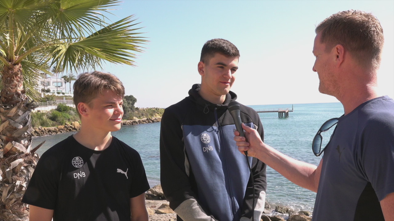 Første tur med A-laget for Pop og Pedersen